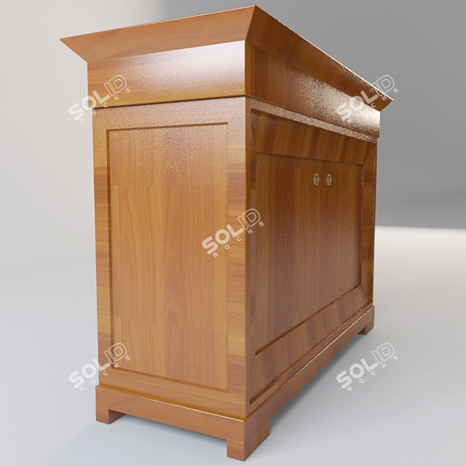 Modern Mini Bar Dresser 3D model image 3