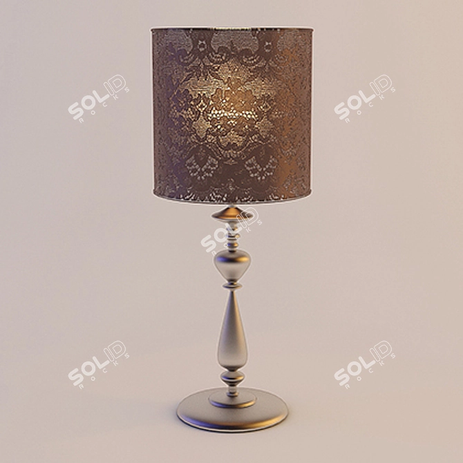 Title: Mystic Glow Table Lamp 3D model image 1