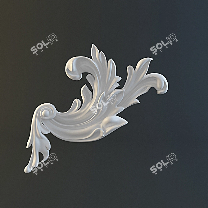 Elegant Fretwork Design 3D model image 1