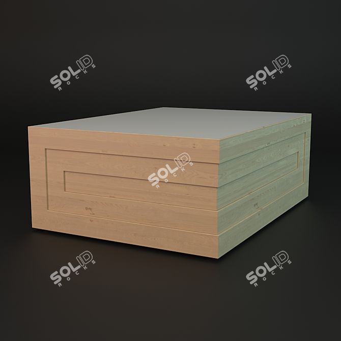 Flexible Expandable Coffee Table 3D model image 2