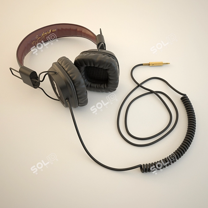 Marshall Major Over-Ear Headphones 3D model image 1