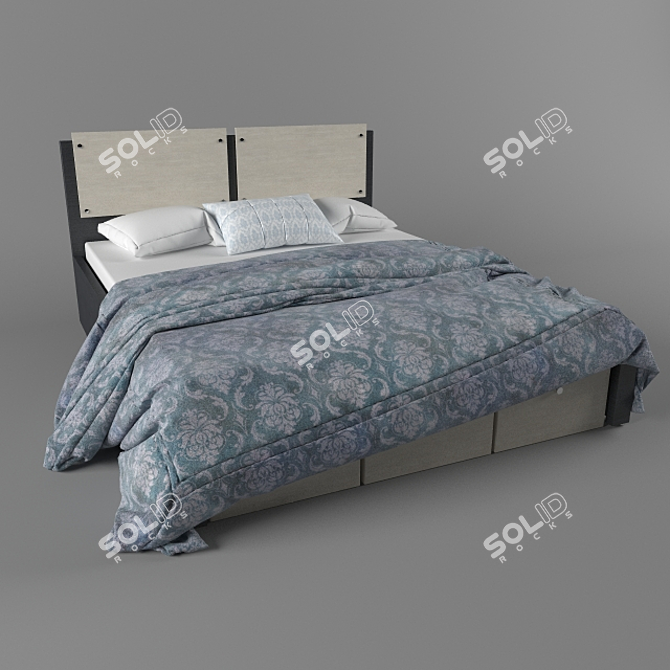 City Dreams Bed 3D model image 1