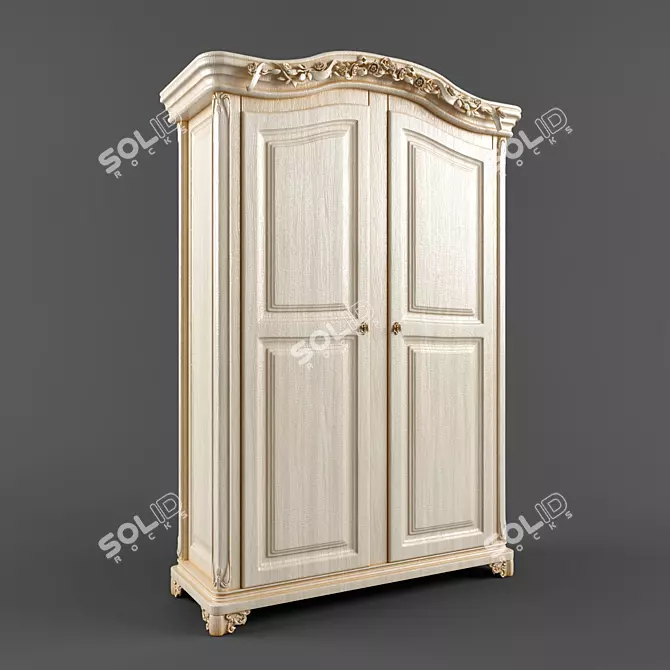 Elegant Savio Firmino Wardrobe 3D model image 1