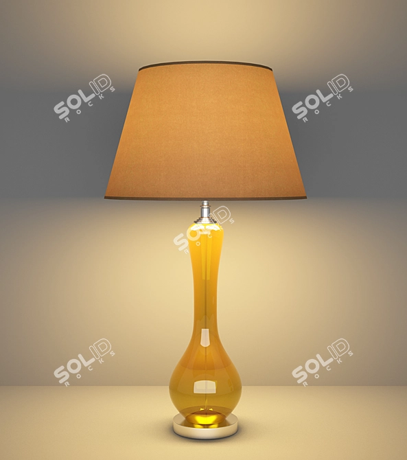 Elegant Glow: Table Lamp2 3D model image 2