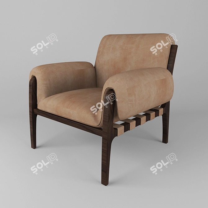 Cozy Comfort: Kreslo 3D model image 1