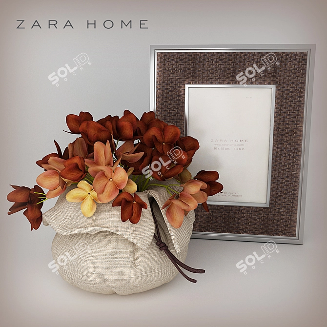 Zara Home Bedroom Accessories 3D model image 1