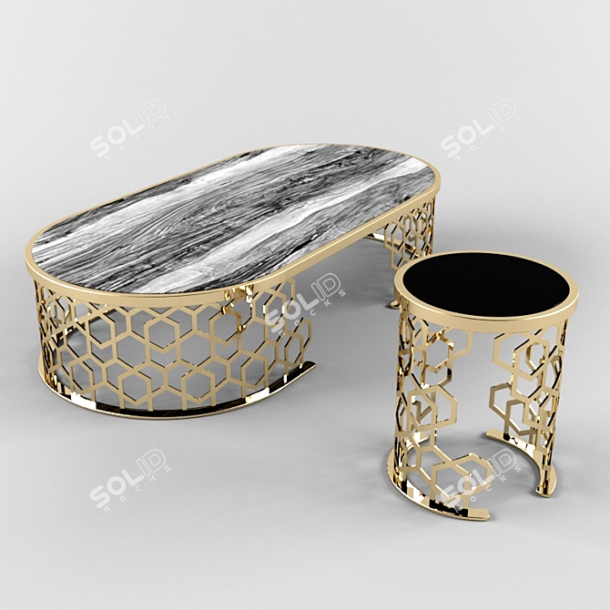 Elegant Manfred Luxury Textures 3D model image 1