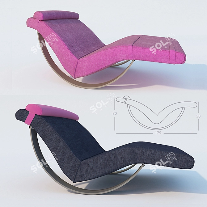 Giovannetti Gabbiano Rocking Chair 3D model image 1