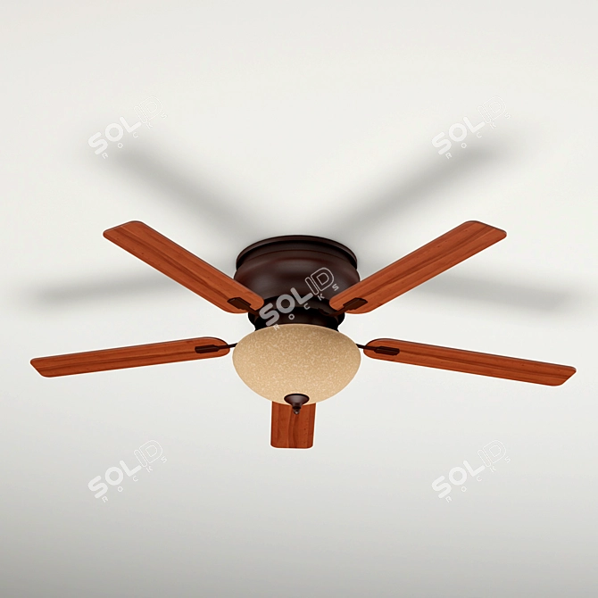 Westinghouse Everett II Ceiling Fan 3D model image 1