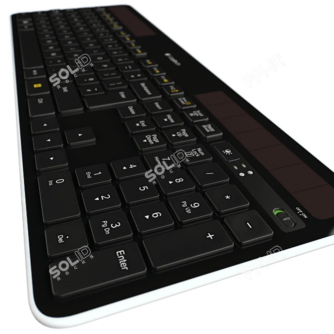 Effortless Typing with Logitech K750 3D model image 3