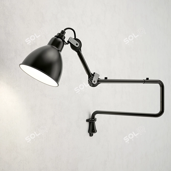 Elegant BL-SAT Lamp by La LAMPE GRAS 3D model image 1