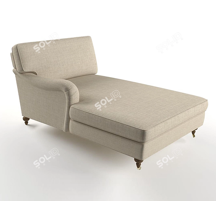 Elegant Cambridge Sofa 3D model image 1