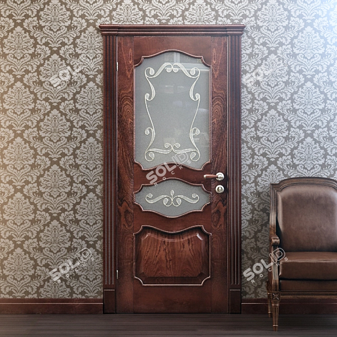 Luxurious Dariano Porte Door 3D model image 1
