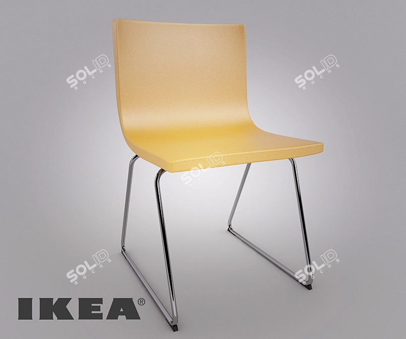 Berngard Chair: Chic and Versatile Furniture 3D model image 1