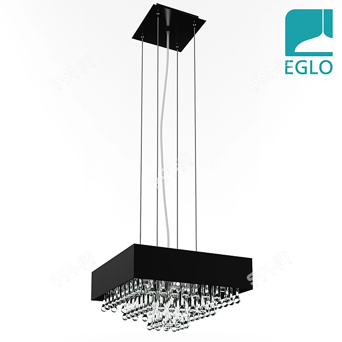 Eglo Camini 88202 Crystal Pendant Chandelier 3D model image 1