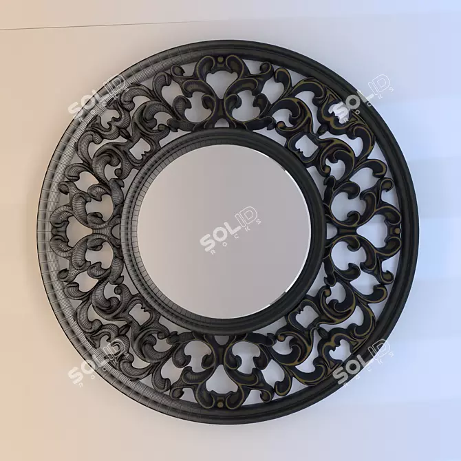 Elegant HD Mirror - 89cm x 45.7cm 3D model image 1