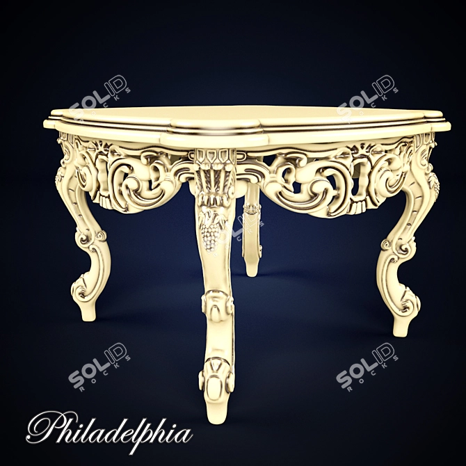 Stylish Coffee Table Set 3D model image 1