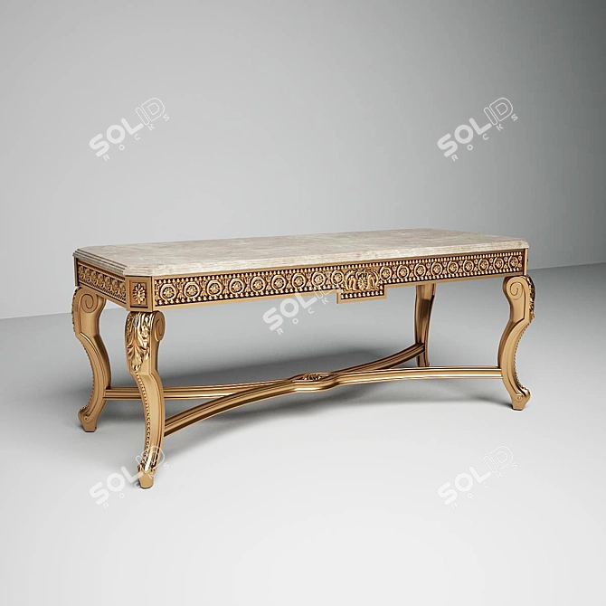 Turri Ottello Modern Coffee Table 3D model image 1