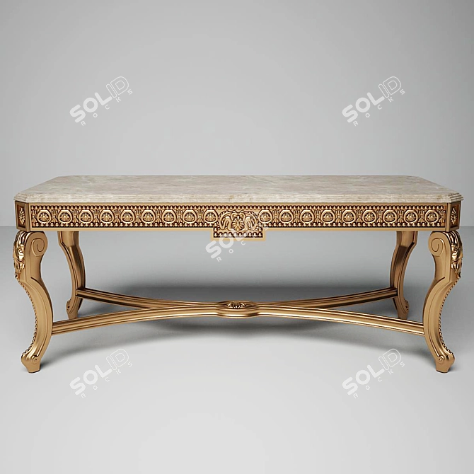 Turri Ottello Modern Coffee Table 3D model image 2