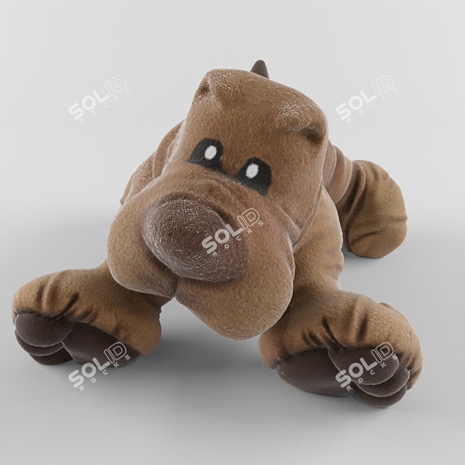 Playful Pup Toy 3D model image 1