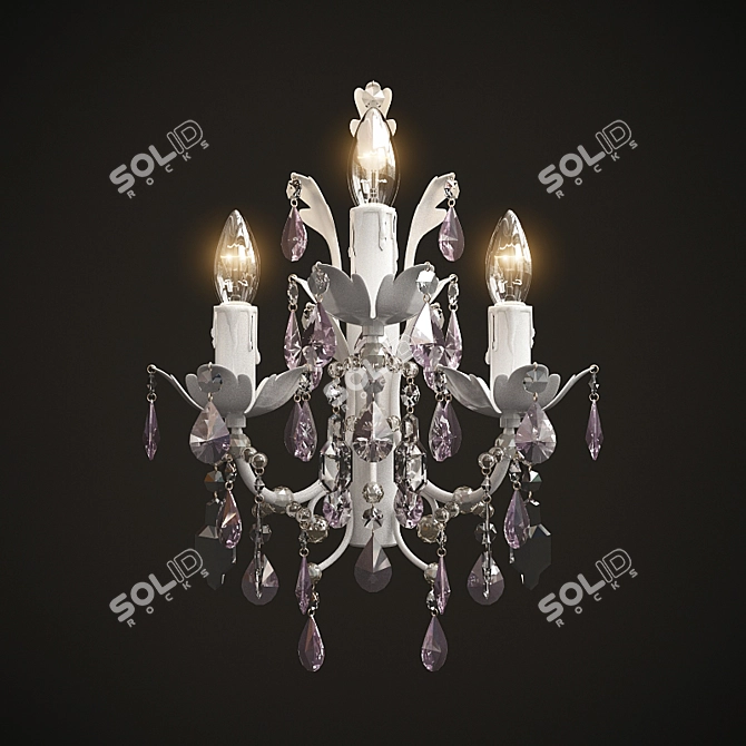 Elegant Faustig Wall Sconce 3D model image 1