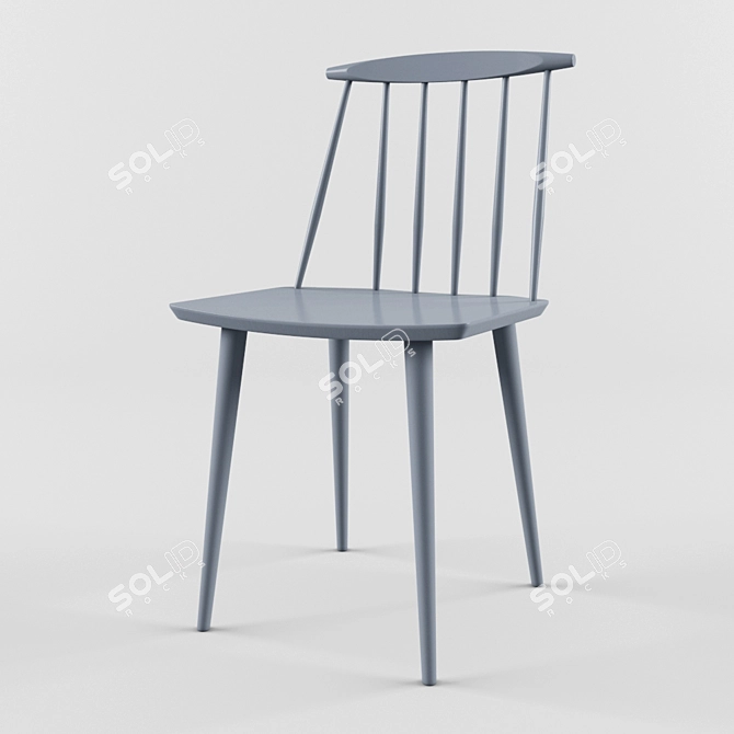 Modern Minimalist Hay J77 Chair - Sleek and Stylish Design! 3D model image 1