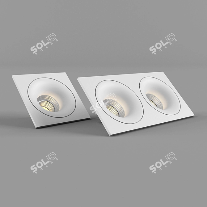 Sleek Spotlights Modernize Your Space 3D model image 1