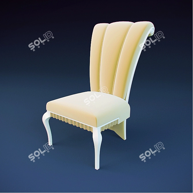 Glamorous Greta Chair by BRUNO ZAMPA 3D model image 1