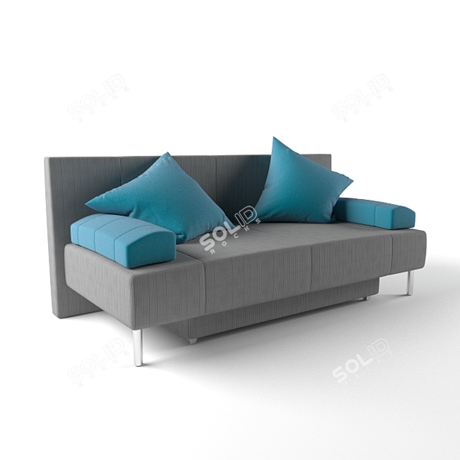 Modern Comfort Madrid Sofa 3D model image 1