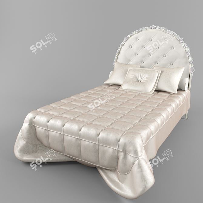 Dreamy Princess Bed 3D model image 1