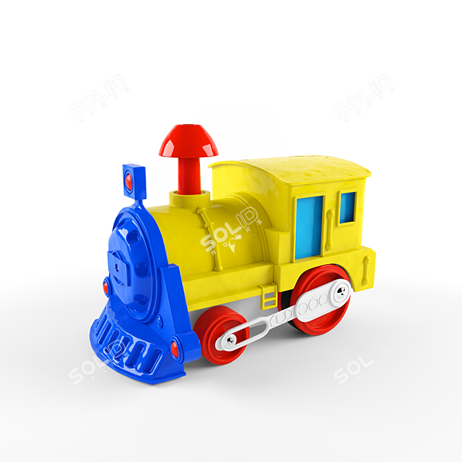 Fun Ride Toy Train 3D model image 1