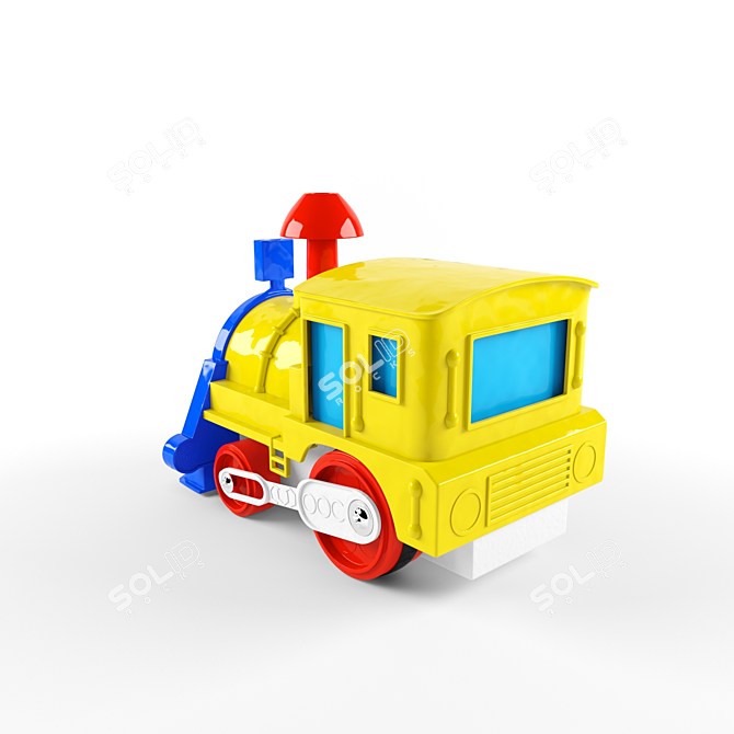 Fun Ride Toy Train 3D model image 2