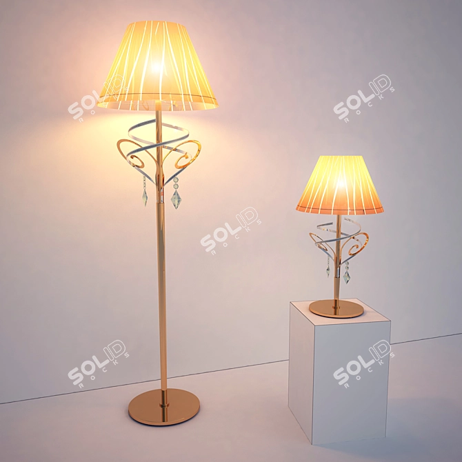 Moderna Luxe Lighting Collection 3D model image 1