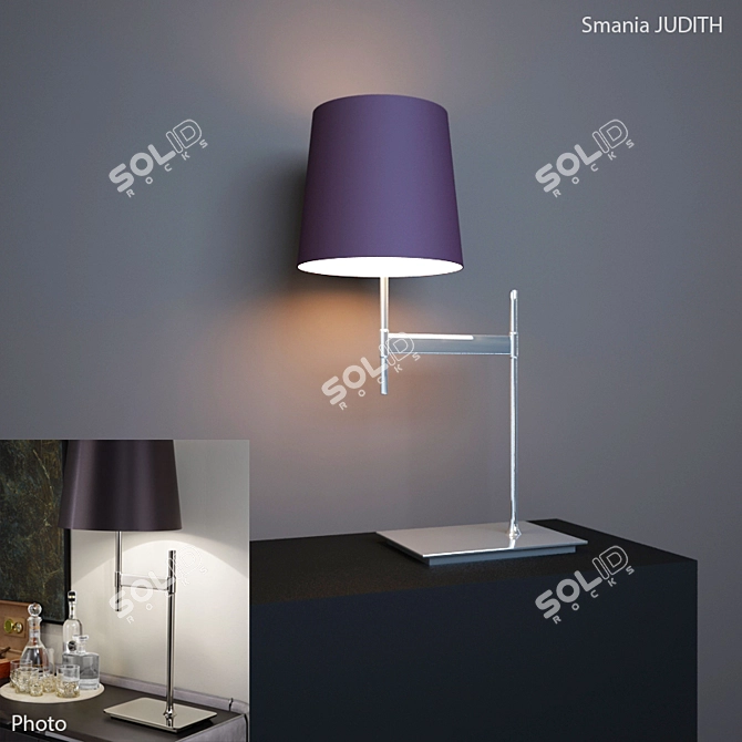 Elegant Smania Judith Table Lamp 3D model image 1