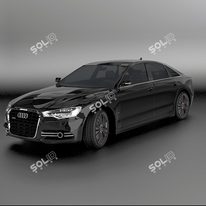 Sleek & Powerful Audi A6 3D model image 1