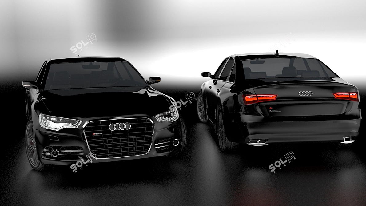 Sleek & Powerful Audi A6 3D model image 3