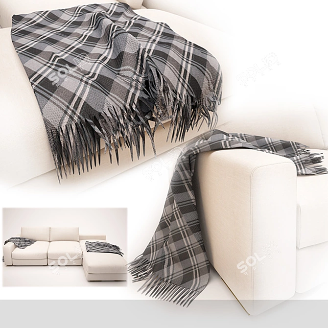 Title: Plaid Duo: Cozy and Classic 3D model image 1