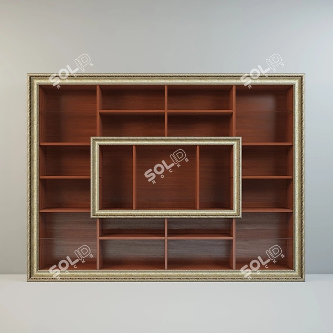 Versatile Shelving Unit: 2012 & 2010 Versions 3D model image 1