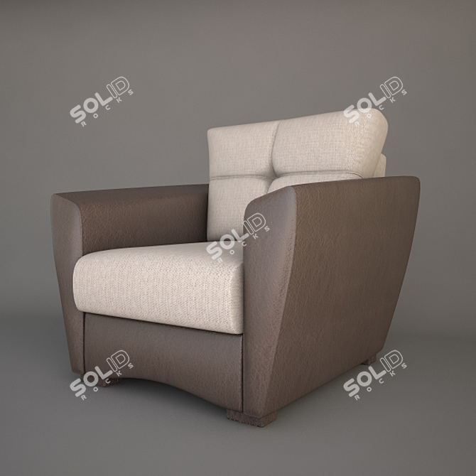 Amsterdam Lounge Chair 3D model image 1