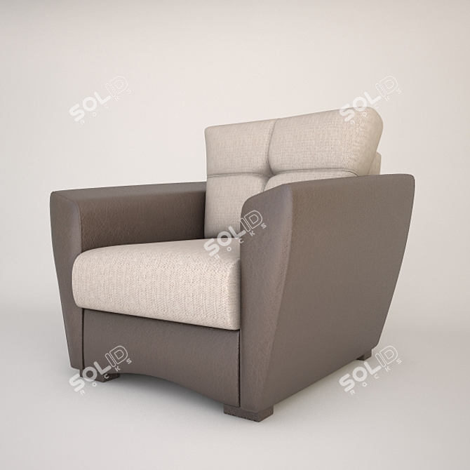 Amsterdam Lounge Chair 3D model image 2