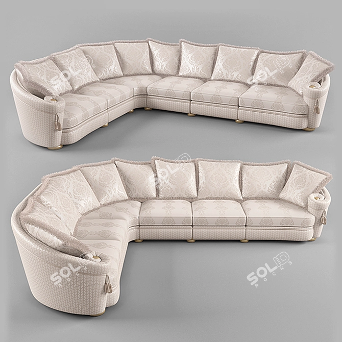 Luxury Turri Milo Sofa 3D model image 1