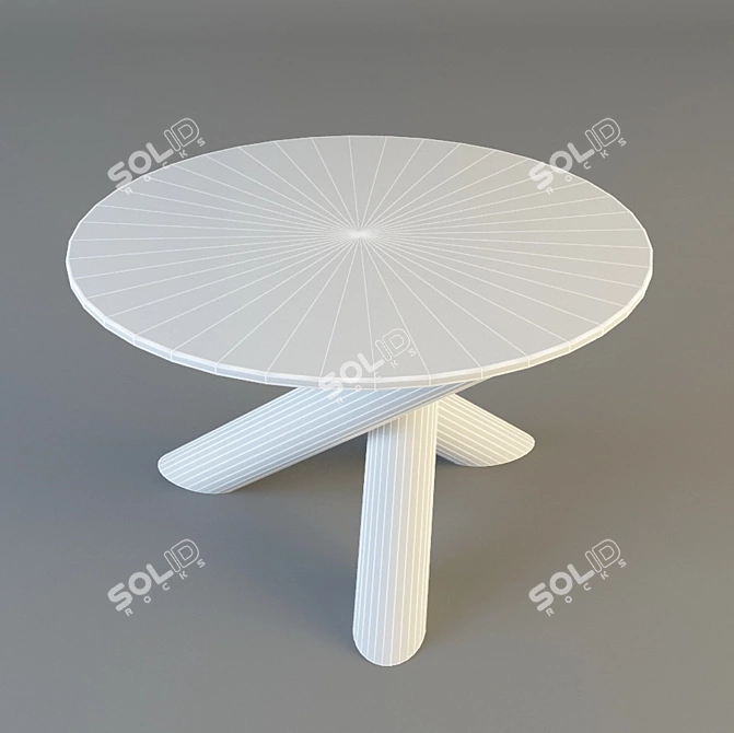 Bamboo Seaside Coffee Table 3D model image 2