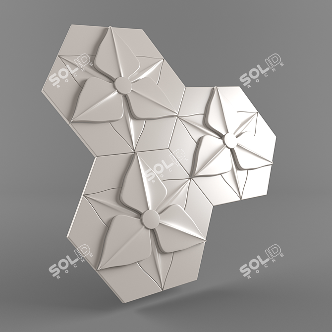 Florentine: Elegant Decorative Concrete 3D model image 1