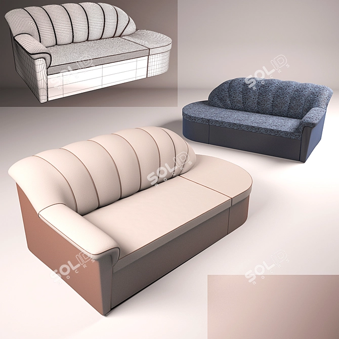 Comfort Style Sofa 3D model image 1