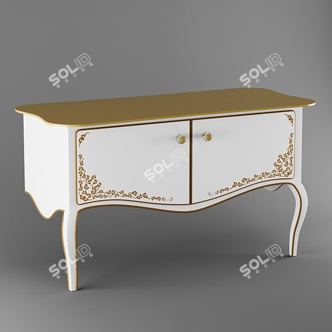 Luxury Amadea Royal Vanity Unit 3D model image 1