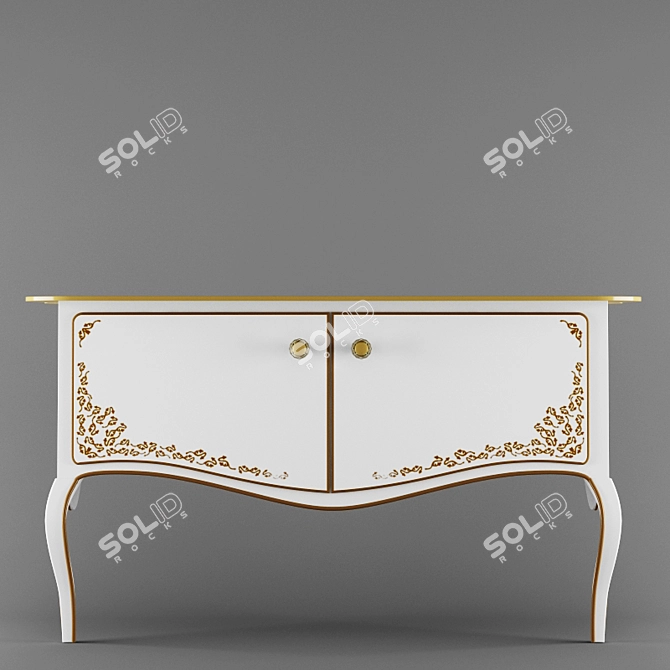 Luxury Amadea Royal Vanity Unit 3D model image 2
