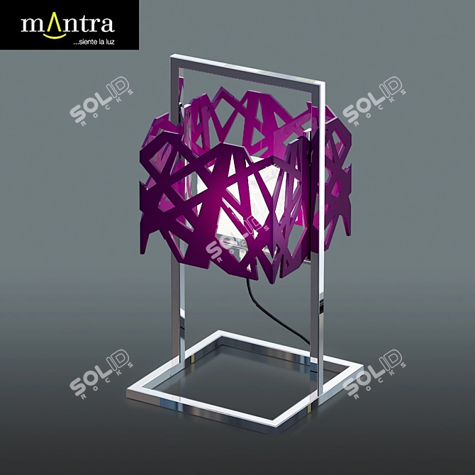 Mantra Tokio Violeta Table Lamp 3D model image 1