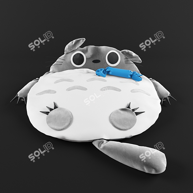 Totoro Bed: Extra Large Size 3D model image 1