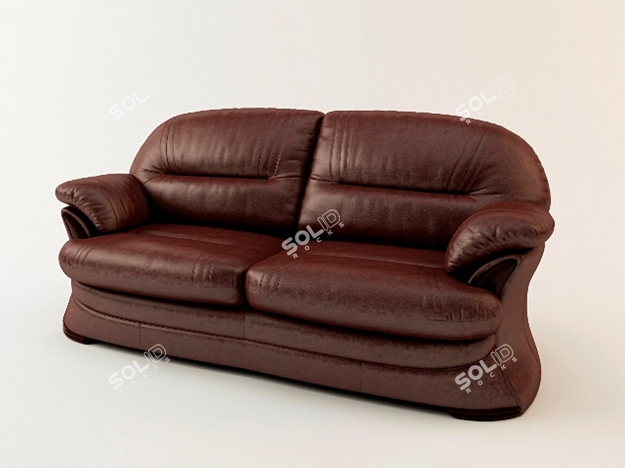 Redford Sofa: Classic Comfort 3D model image 1