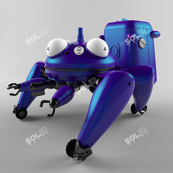 Anime-inspired Tachikoma Robot 3D model image 1